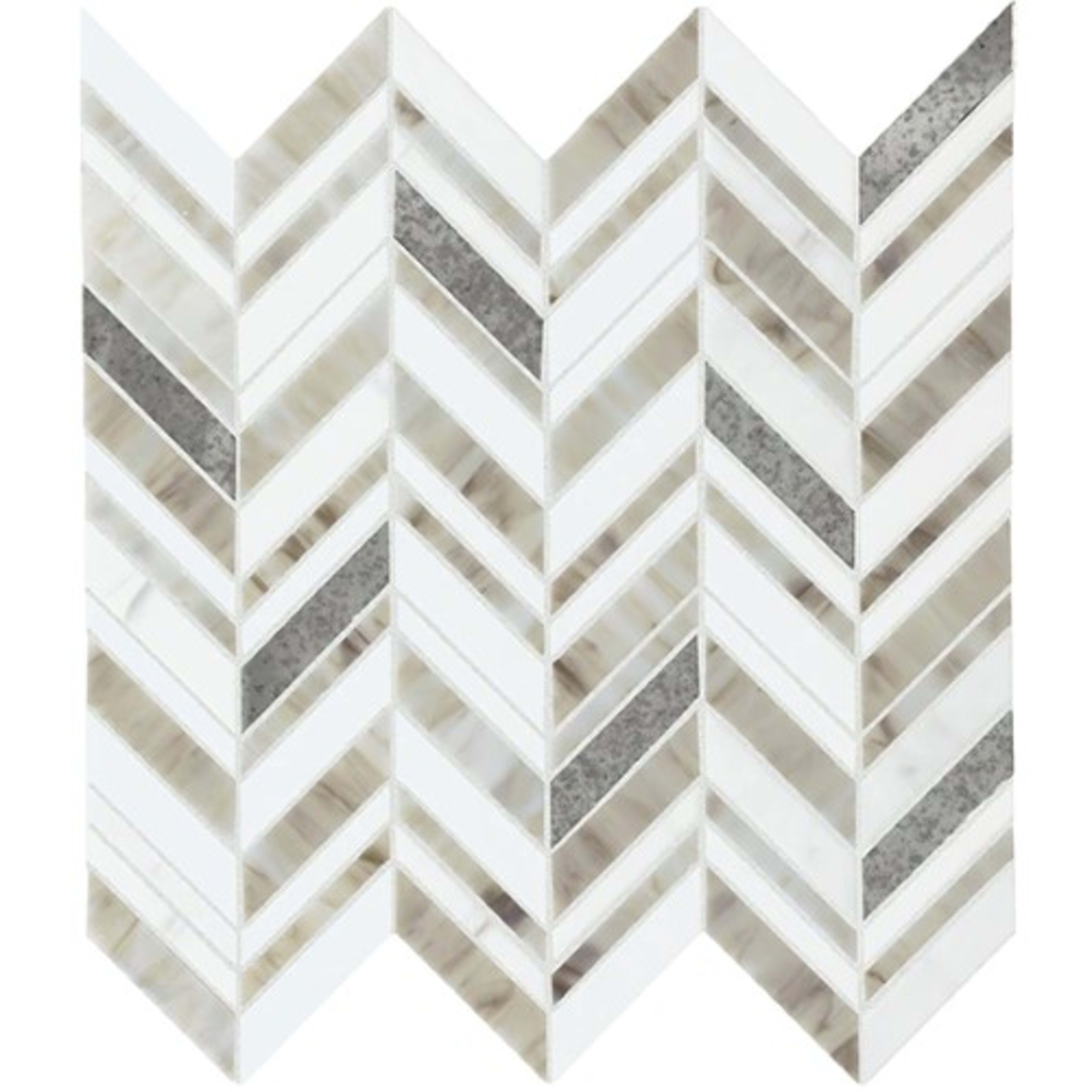 Stone Theory in Geo Chevron Tile