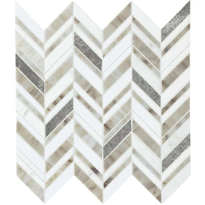 Stone Theory in Geo Chevron Tile