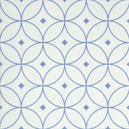 Geometry in Atom Blue 10" X 10" Tile