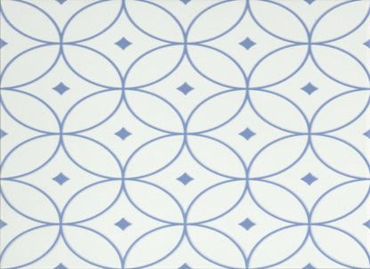 Geometry in Atom Blue 10" X 10"
