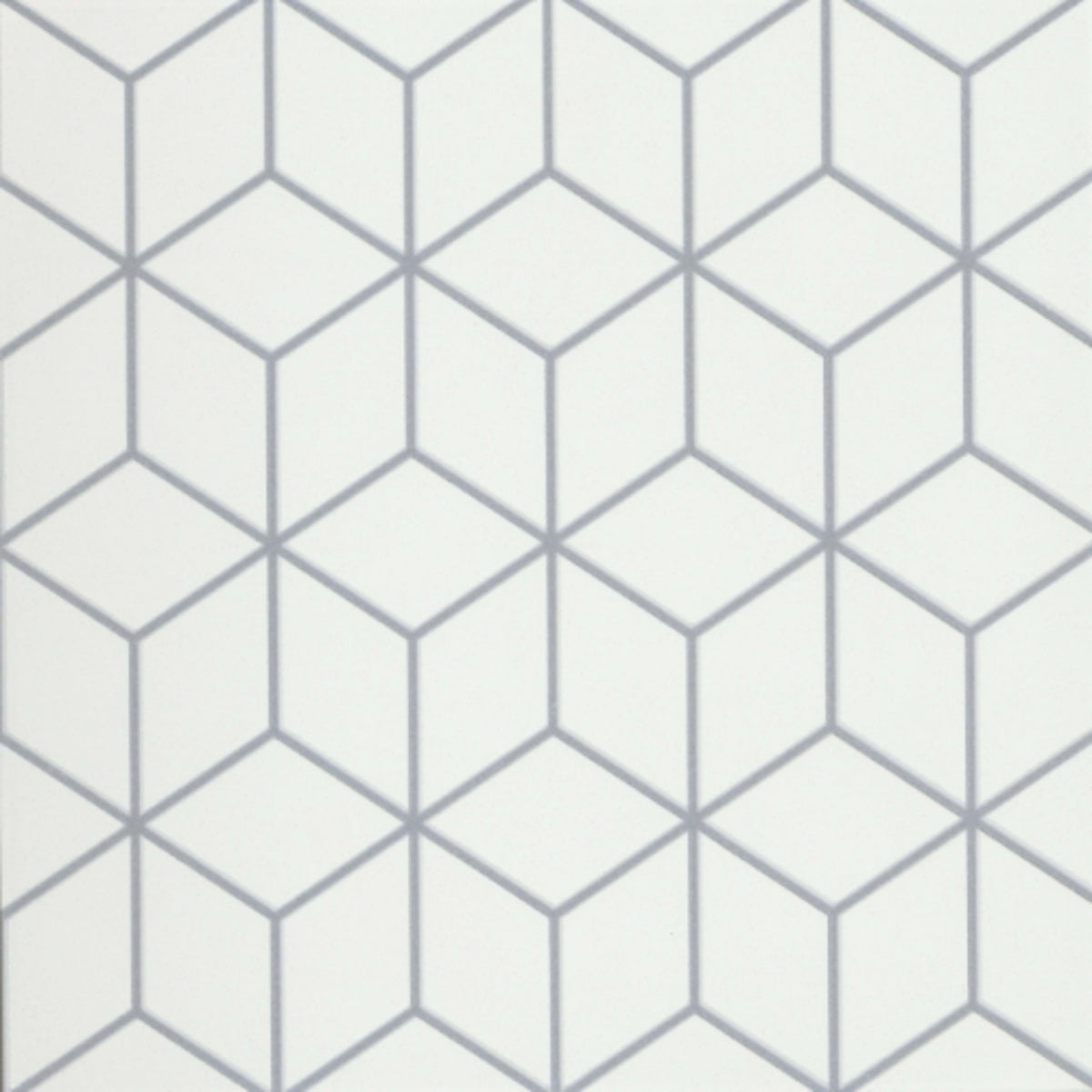 Geometry in Cube Gray 10" X 10" Tile