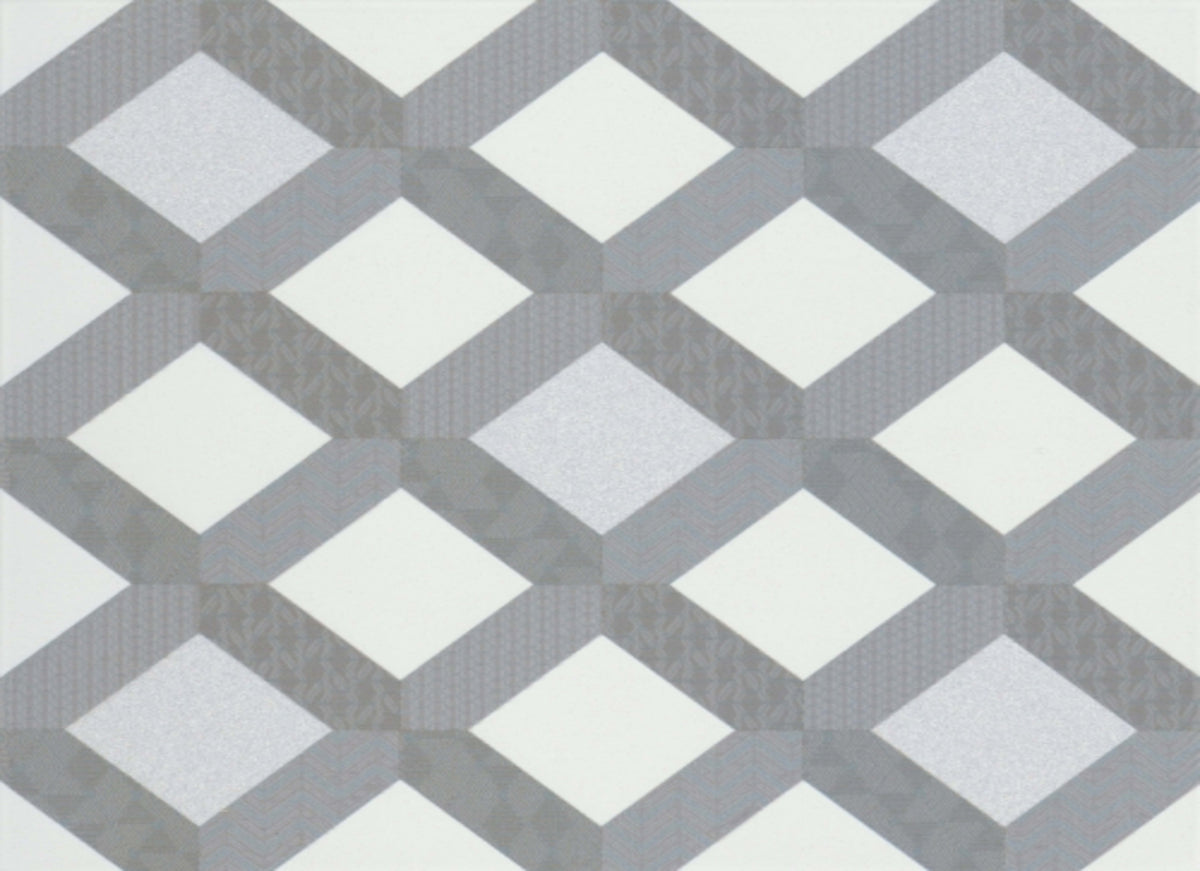 Geometry in Frame Gray 10" X 10"