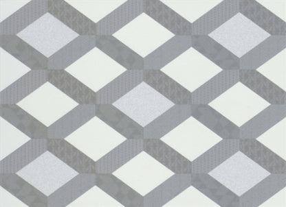Geometry in Frame Gray 10" X 10"