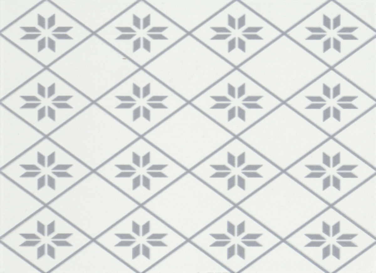 Geometry in Petal Gray 10" X 10"