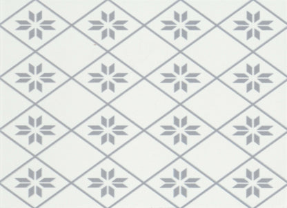 Geometry in Petal Gray 10" X 10"