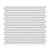 Finish Line in Glossy White Pennyrounds Tile