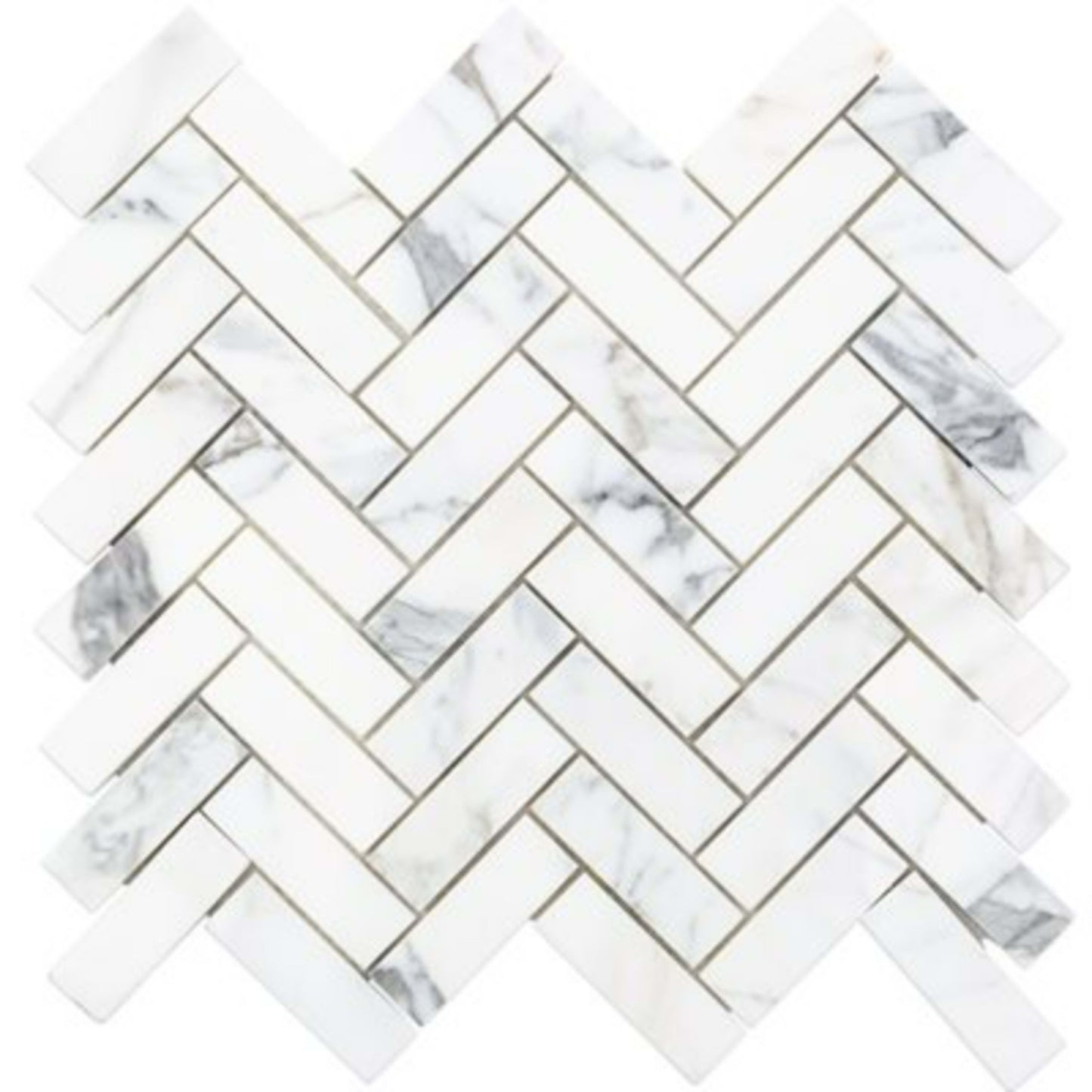 Calacatta in Calacatta 1x3 Herringbone Natural Stone