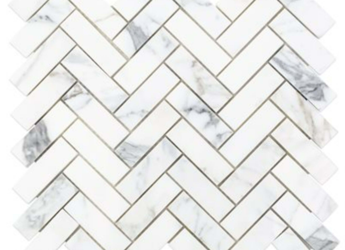 Calacatta in Calacatta 1x3 Herringbone