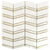 Heraldry in White Thassos With Mother Of Pearl Line Natural Stone