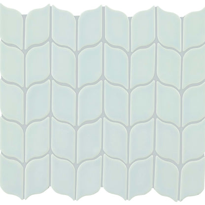 Handwritten in Par Avion Leaf Mosaic 3"x6" Tile
