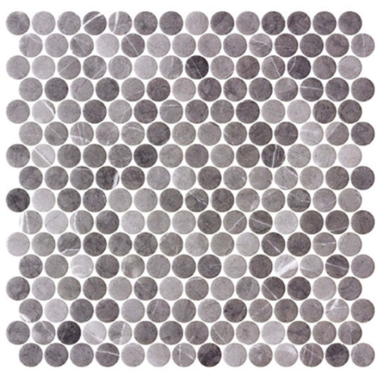 Carolina Dots Collection in Herrera Grafite Glass Tile
