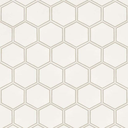 Hexx in Charm - Gold Vinyl Sheet Goods