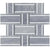 Interlace in Burlington Gray  White Thassos Natural Stone