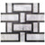 Interlace in Malasia Gray Lagos  Nero Marquina Natural Stone