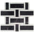 Interlace in Nero Marquina White Carrara  Thassos Natural Stone