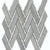 Impulse in Blue Chevron Glass Tile