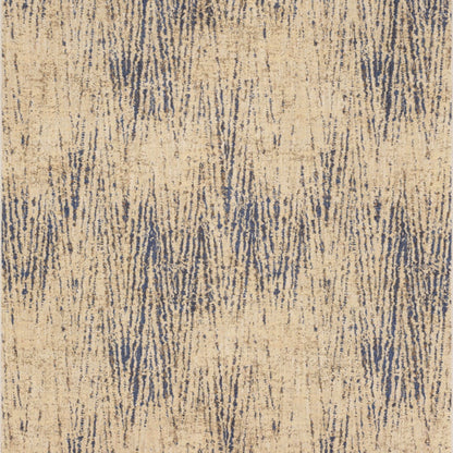 Intrepid Periwinkle in Ivory/Yellow Area Rugs