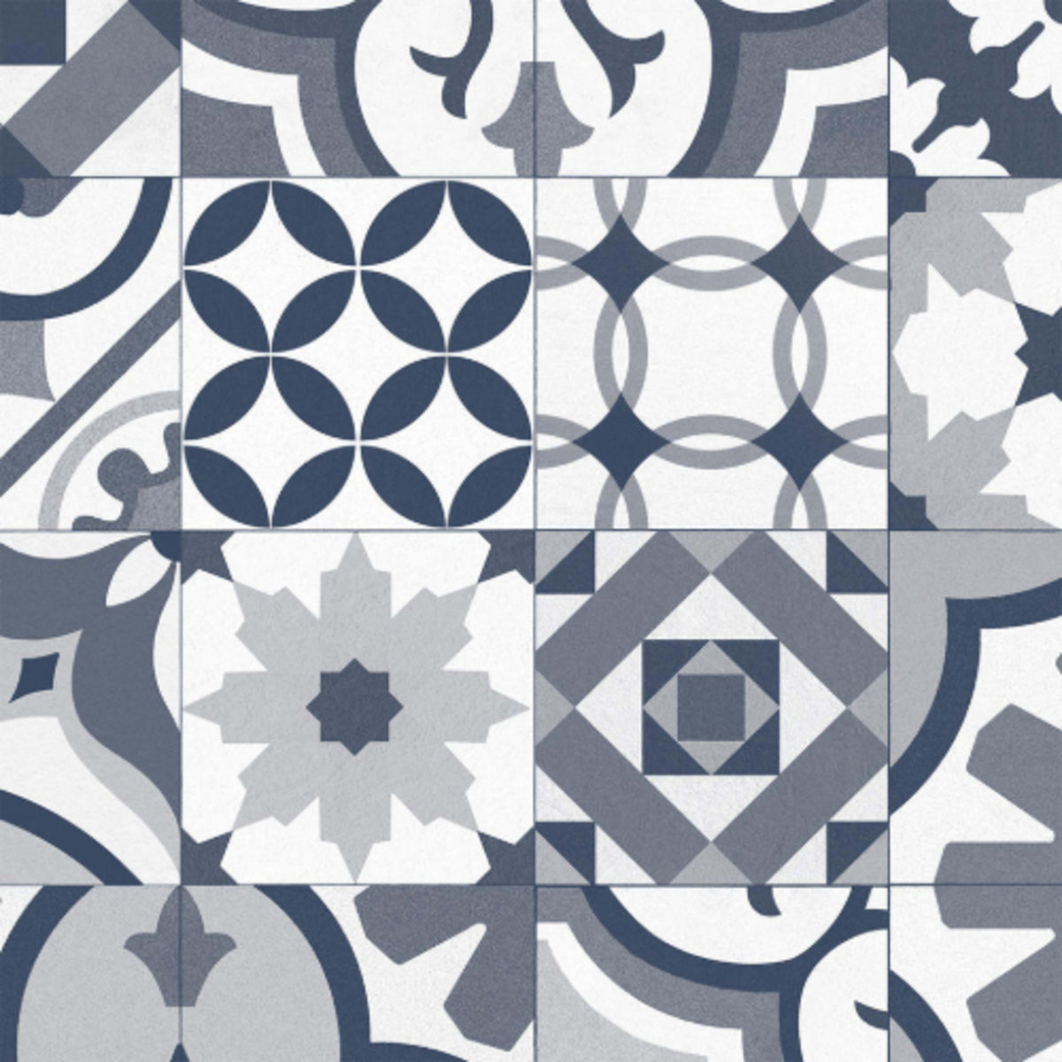 Easy Living in Navy Vinyl Sheet Goods