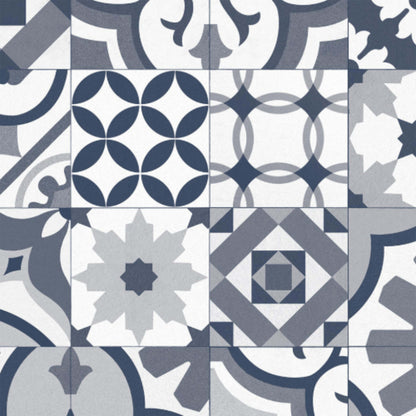 Easy Living in Navy Vinyl Sheet Goods