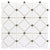 Dazzle in Limelight Silver Glass Tile