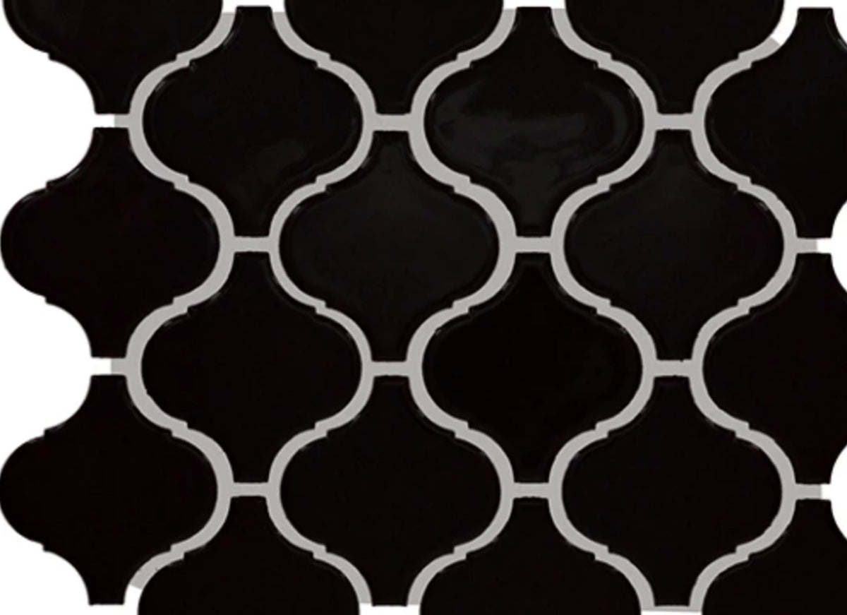 Color Wheel Retro in Matte Black Arabesque