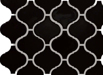 Color Wheel Retro in Matte Black Arabesque