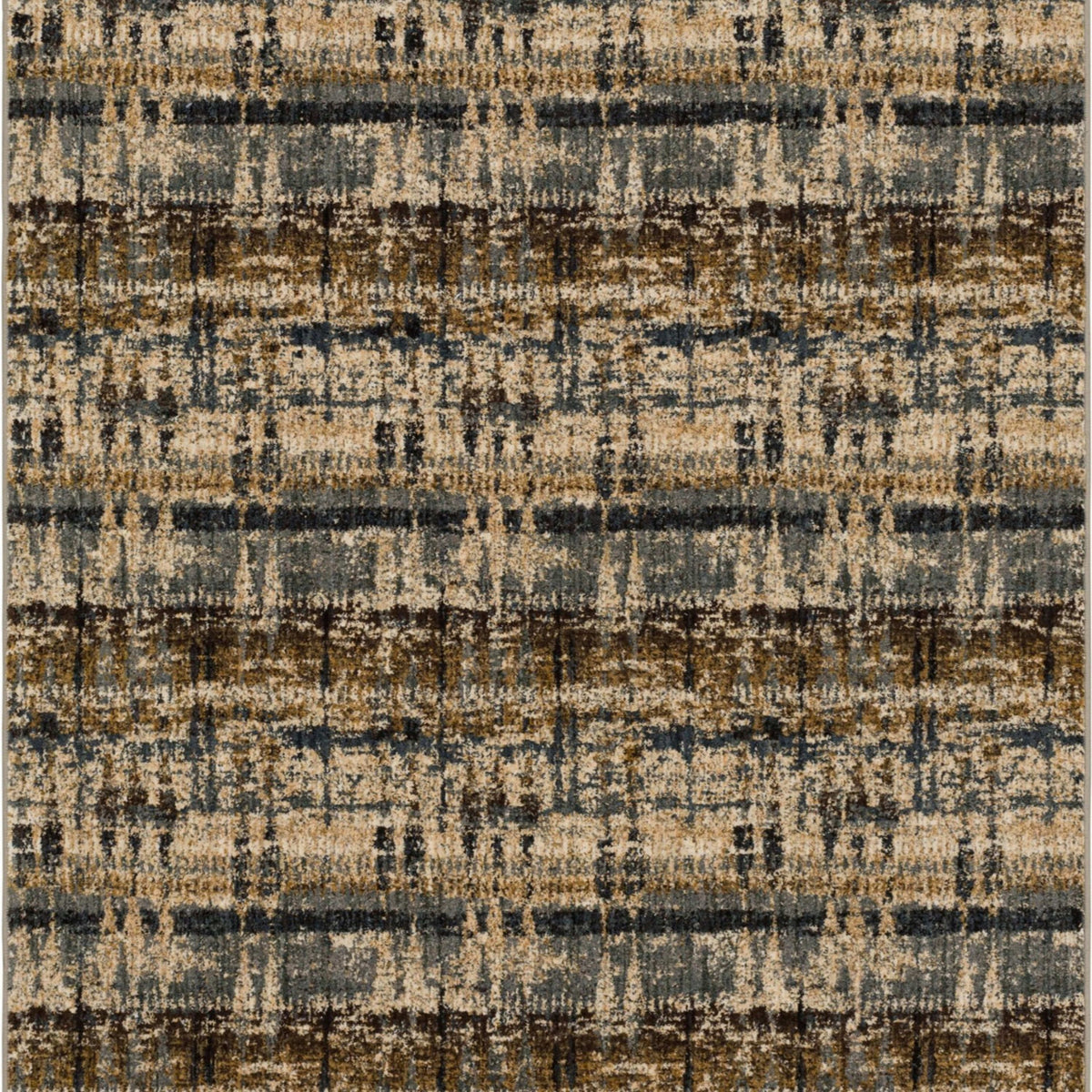Kaleidoscopic Denim in Denim Area Rugs