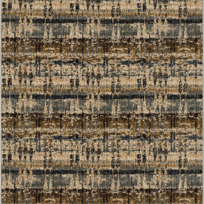 Kaleidoscopic Denim in Denim Area Rugs