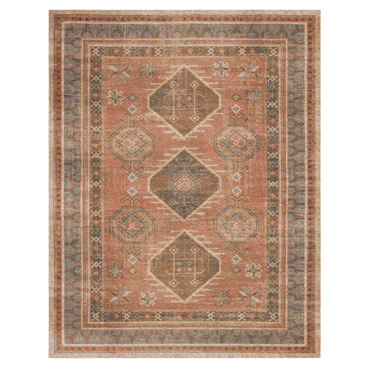 Kinshasa Antique in Antique 2'4"x8' Area Rugs