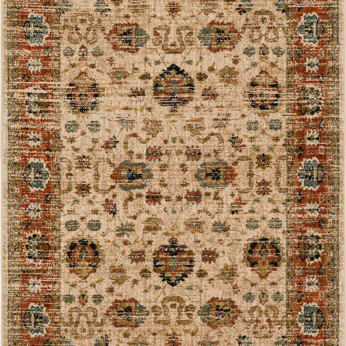 Koyna Cream in Cream 5'3"x7'10" Area Rugs