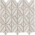 Limestone in Ivory Rhombus Mosaic 12"x12" Natural Stone