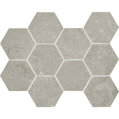 Lagos in Light Grey Mesh Tile