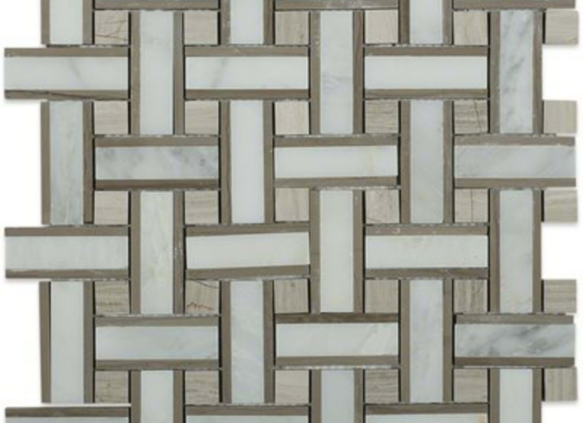 Lattice in Athens Gray  Asian Statuary  Wooden Beige