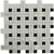 Lattice in White Thassos With Light Gray  Black Natural Stone