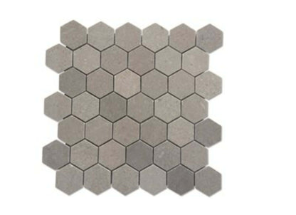 Lady Gray in Hexagon 2'' Honed