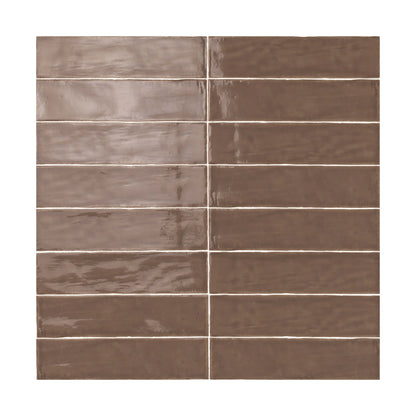 Linea in Moka Glossy 3 X 12 Tile