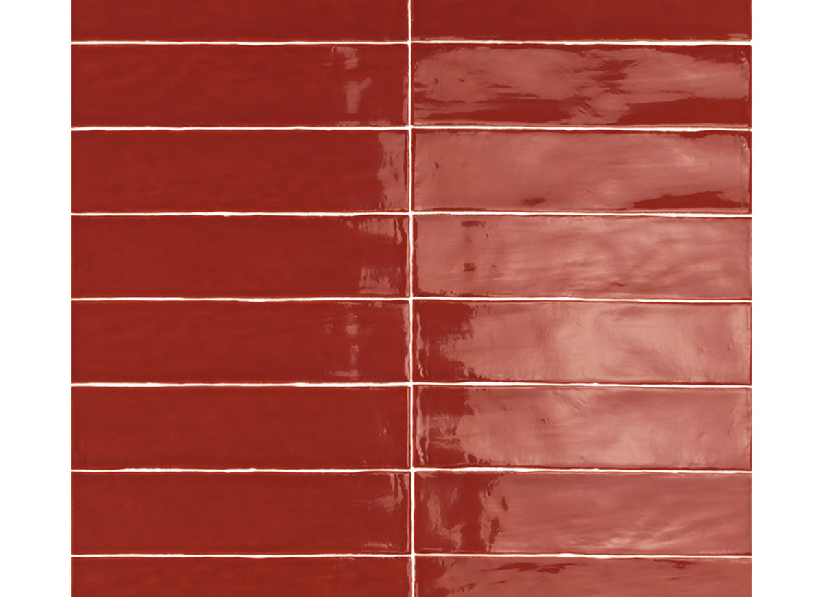 Linea in Terracotta Glossy 3 X 12