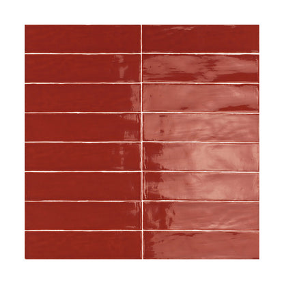 Linea in Terracotta Glossy 3 X 12 Tile