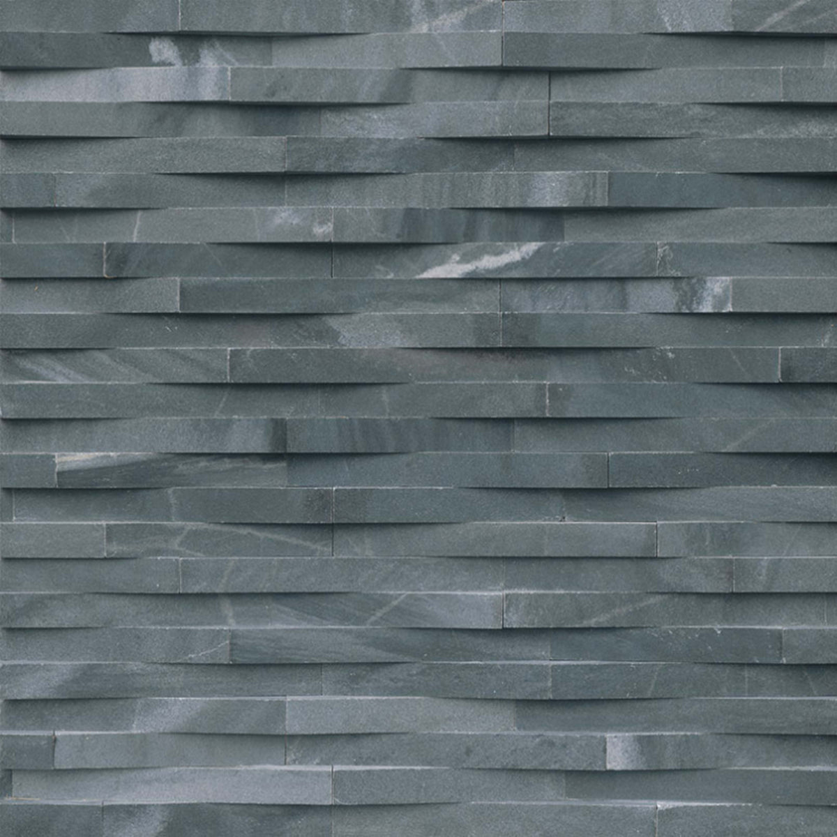 Rockmount Stacked Stone Collection in Cosmic Black 3d Wave Natural Stone