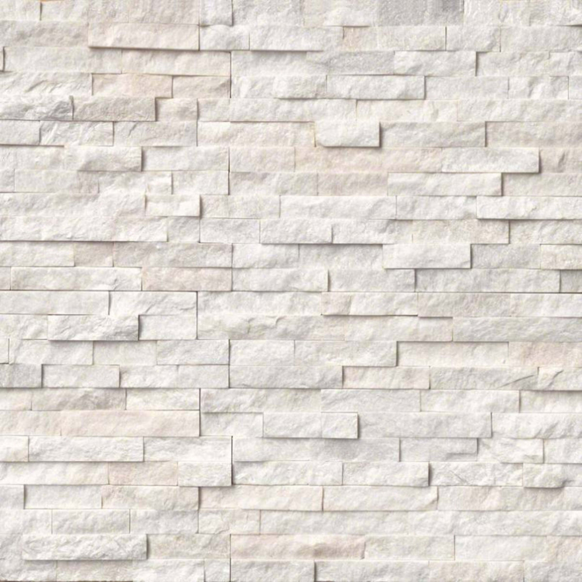Rockmount Stacked Stone Collection in Arctic White Natural Stone