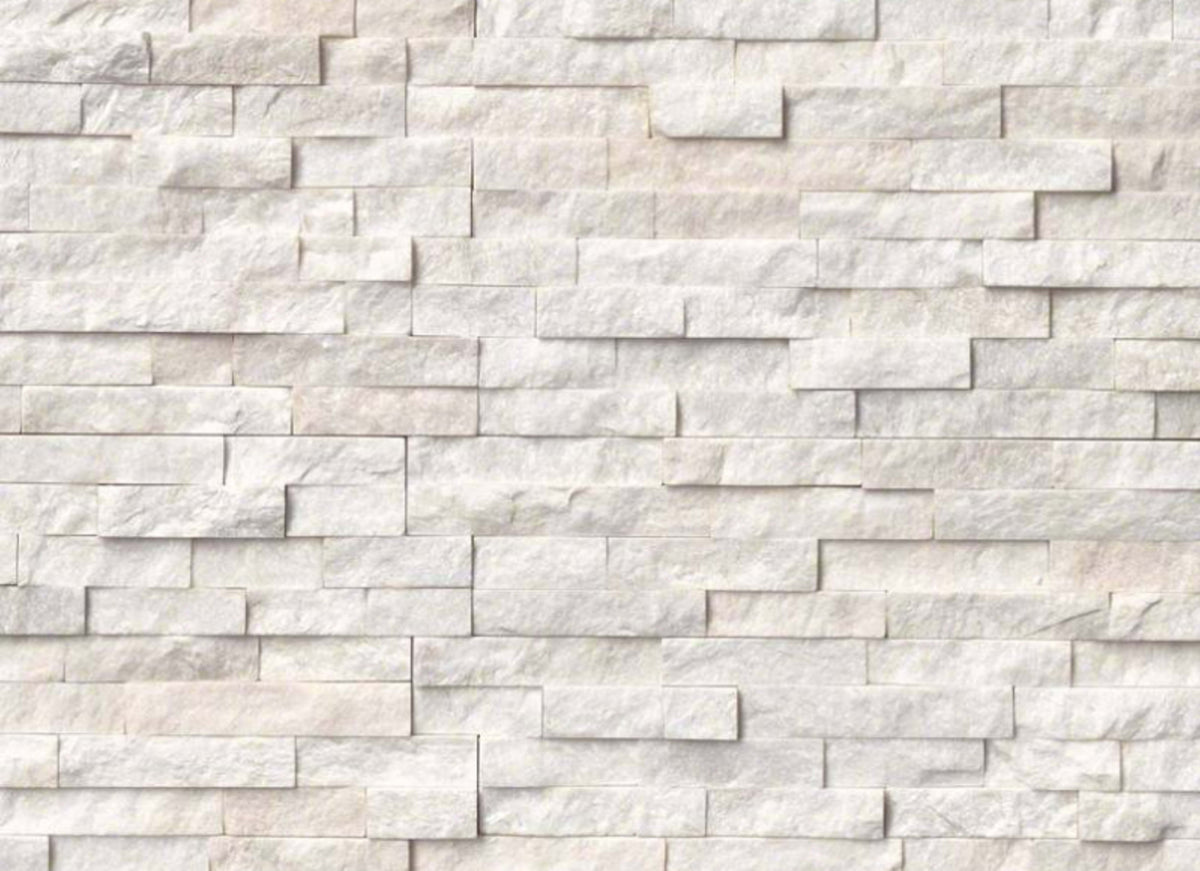 Rockmount Stacked Stone Collection in Arctic White