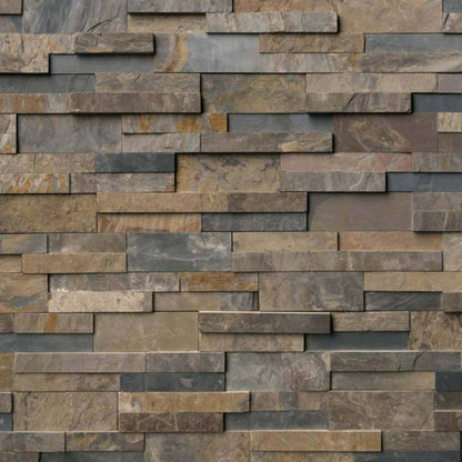 Rockmount Stacked Stone Collection in Rustic Gold Natural Stone