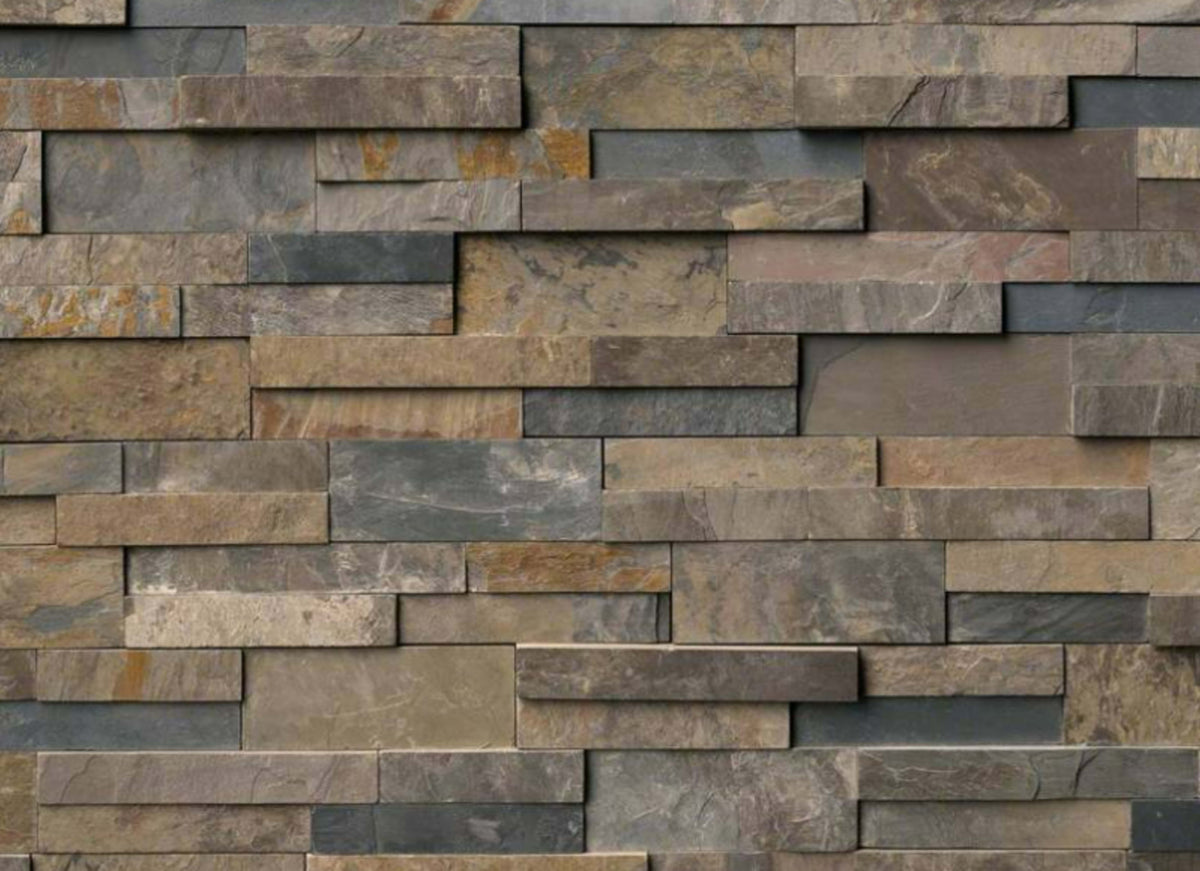 Rockmount Stacked Stone Collection in Rustic Gold