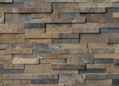 Rockmount Stacked Stone Collection in Rustic Gold