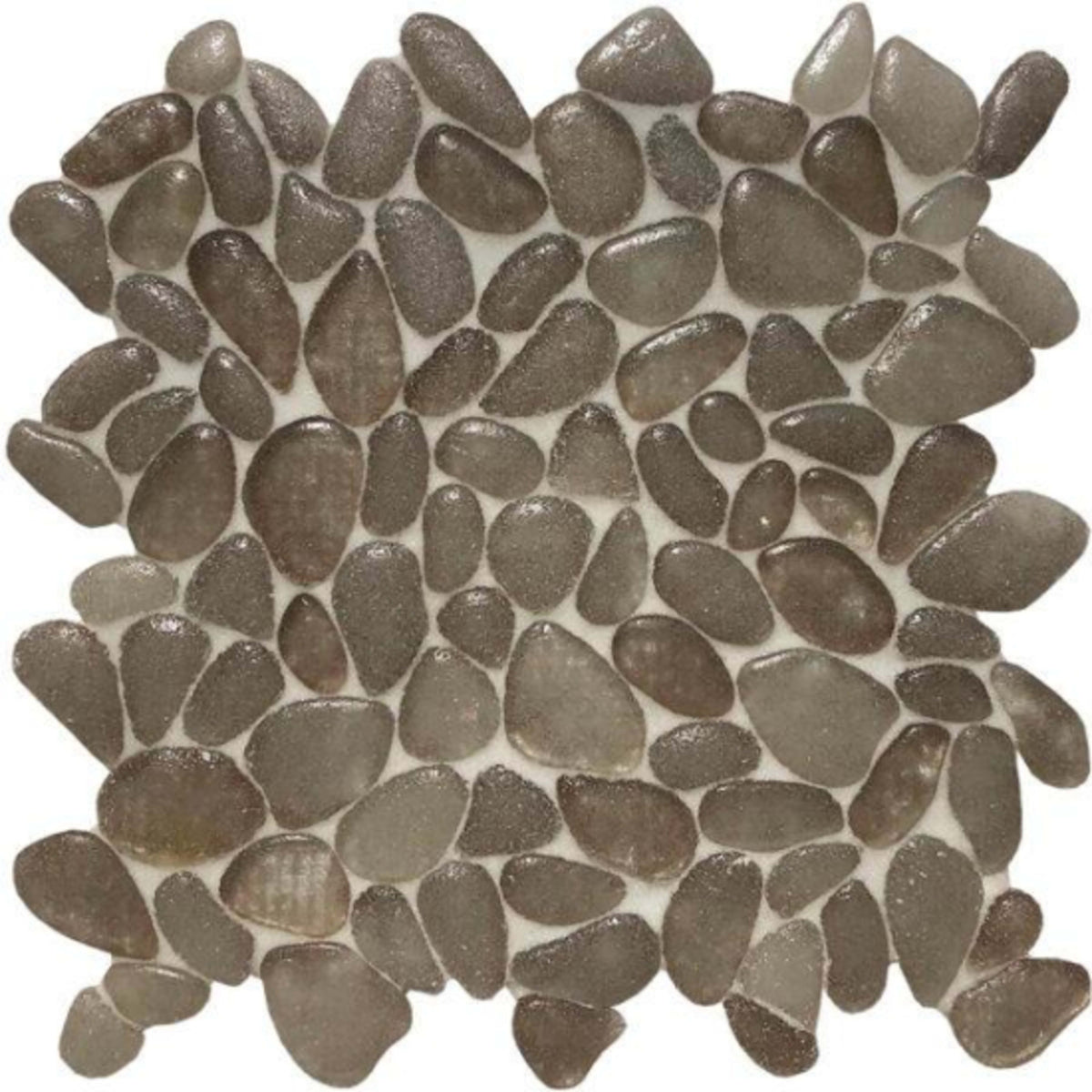 Liquid Rocks in River Brown Glass Tile