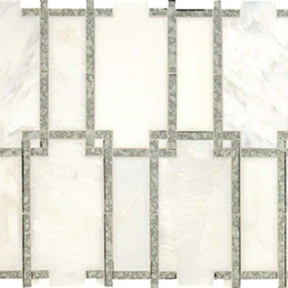 Lavaliere in First Snow Elegance/Ant Mirror Architectural Reflections Tile