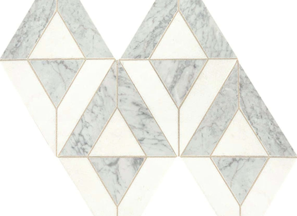 Lavaliere in Carrara White/Thassos White Radiant