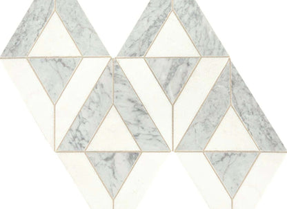 Lavaliere in Carrara White/Thassos White Radiant