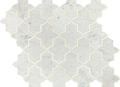 Lavaliere in Carrara White/Thassos White Byzantine
