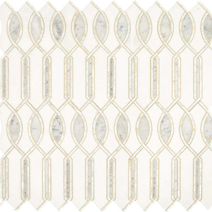 Lavaliere in Carrara/Thassos/Mother Pearl Imaginare Tile